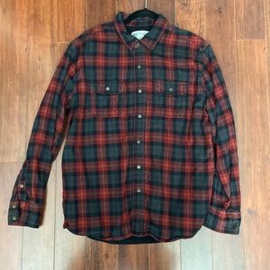 Windriver Full Button Red Flannel Men’s Large